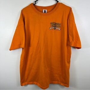 Vtg Tennessee Volunteers Vols T Shirt Orange Adult XL Embroidered Logo 90s USA